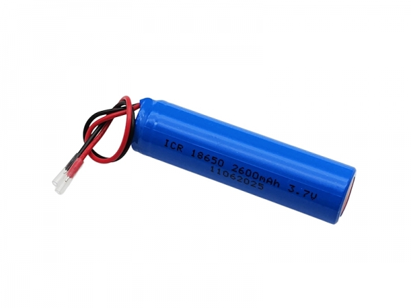 3.7V 2600mAh圆柱锂电池-2pin